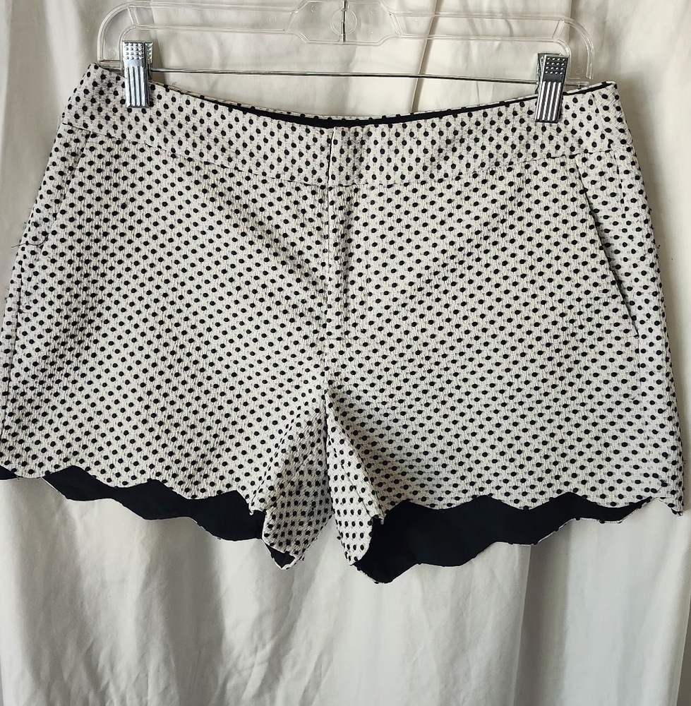 Elle High Waist Black and White Polka Dot Shorts